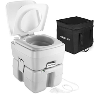 Alpcour Portable Toilet - The Ultimate Solution for Camping and Traveling